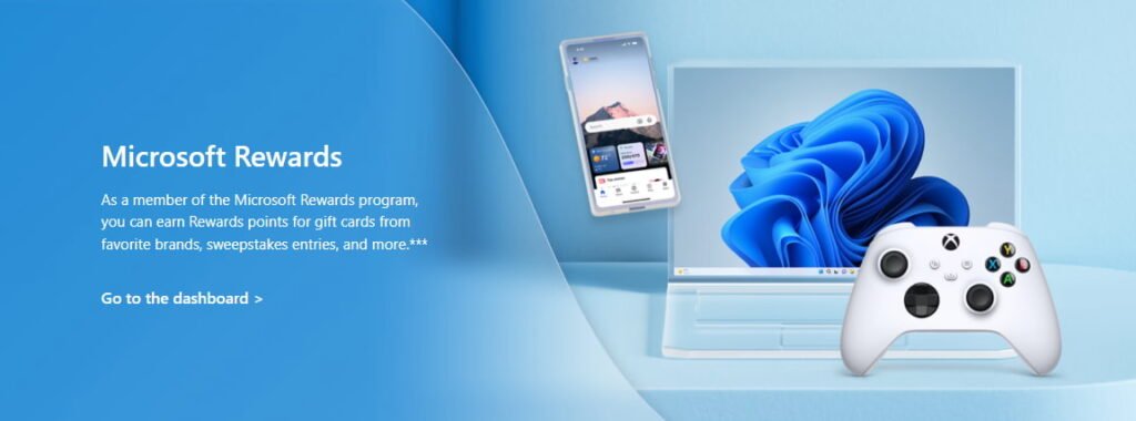 Promotional image for Microsoft Rewards program