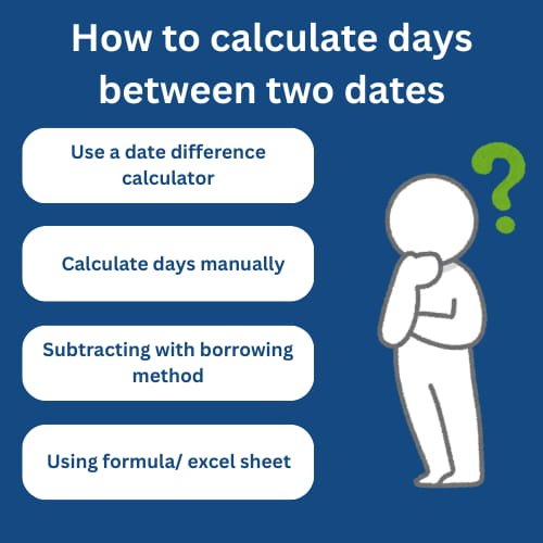 how to calculate days between two dates