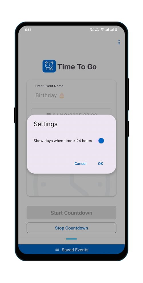 time-to-go-event-countdown-timer-app-screenshot-3