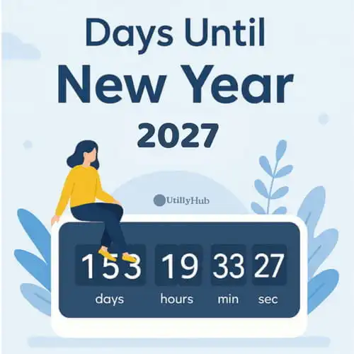 utillyhub new year countdown illustration
